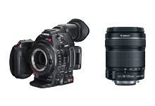 Cinema EOS C100 Mark II with EF-S 18-135mm Lens Package