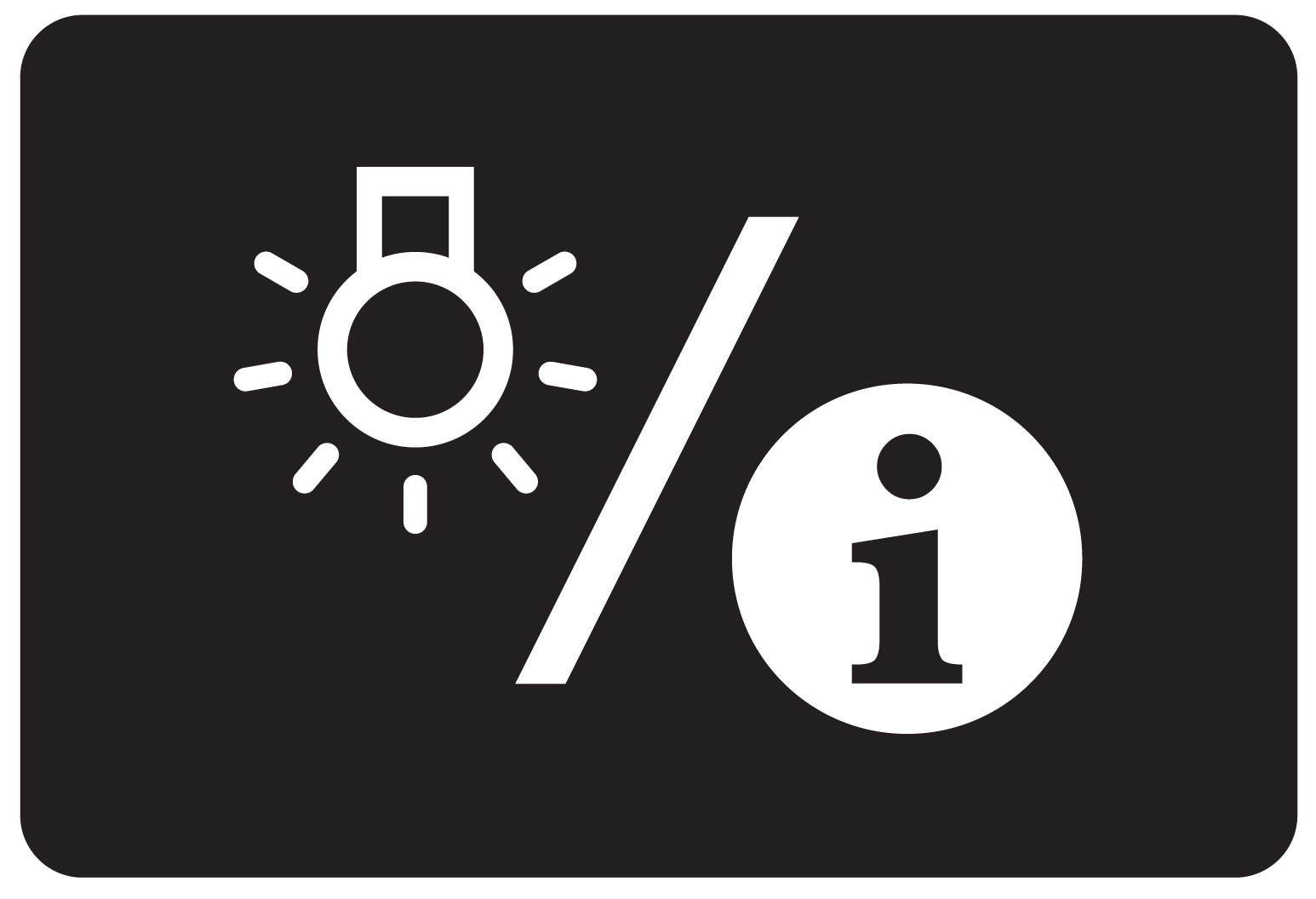 illumination/ info icon