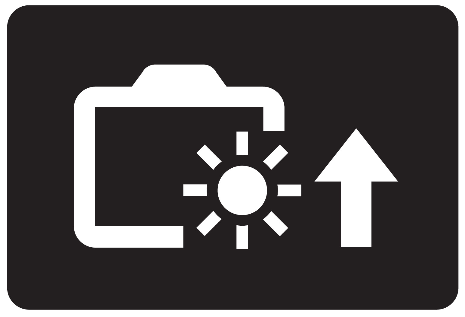 Maximize Screen Brightness (temporary) icon