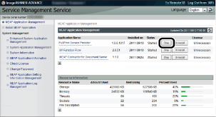 Starting and Stopping an Application - PullPrint Service Provider