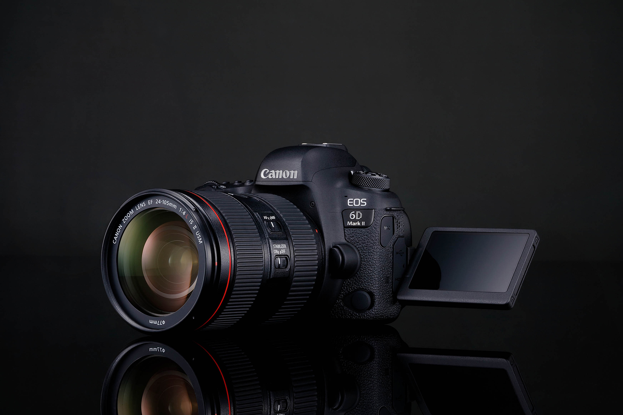 Angled view of EOS 6D Mark II