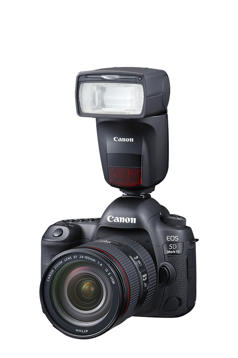 EOS 5D MarkIV camera with A 470EX-AI Speedlite