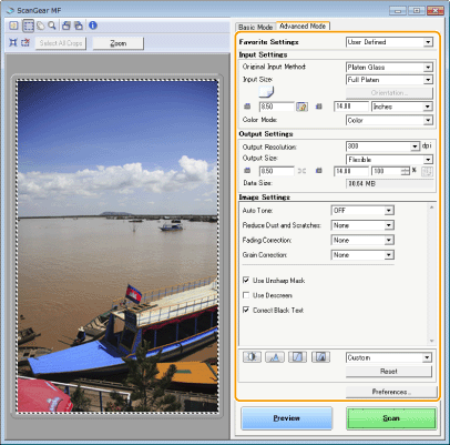 Configuring Scan Settings in Advanced Mode - e-Manual