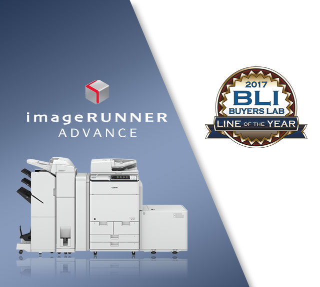 Third slide - imageRUNNER Advance III Series represented on a reflective floor