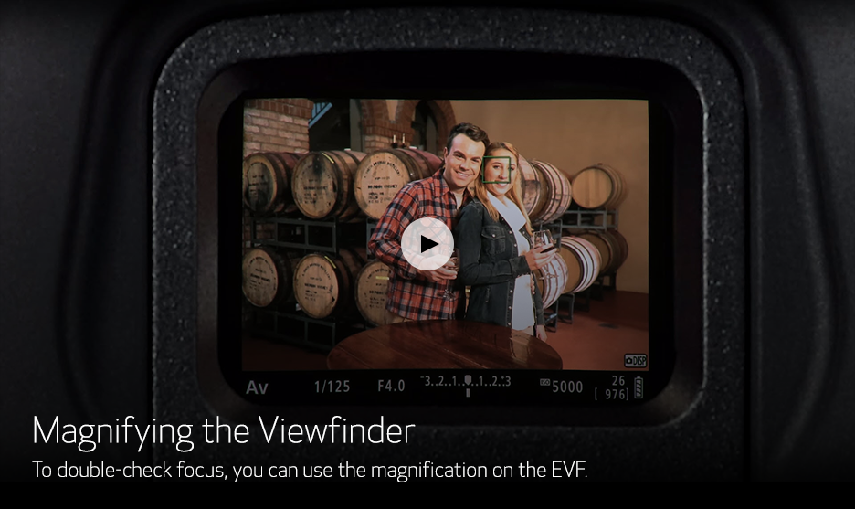 Magnifying the Viewfinder video thumnnail