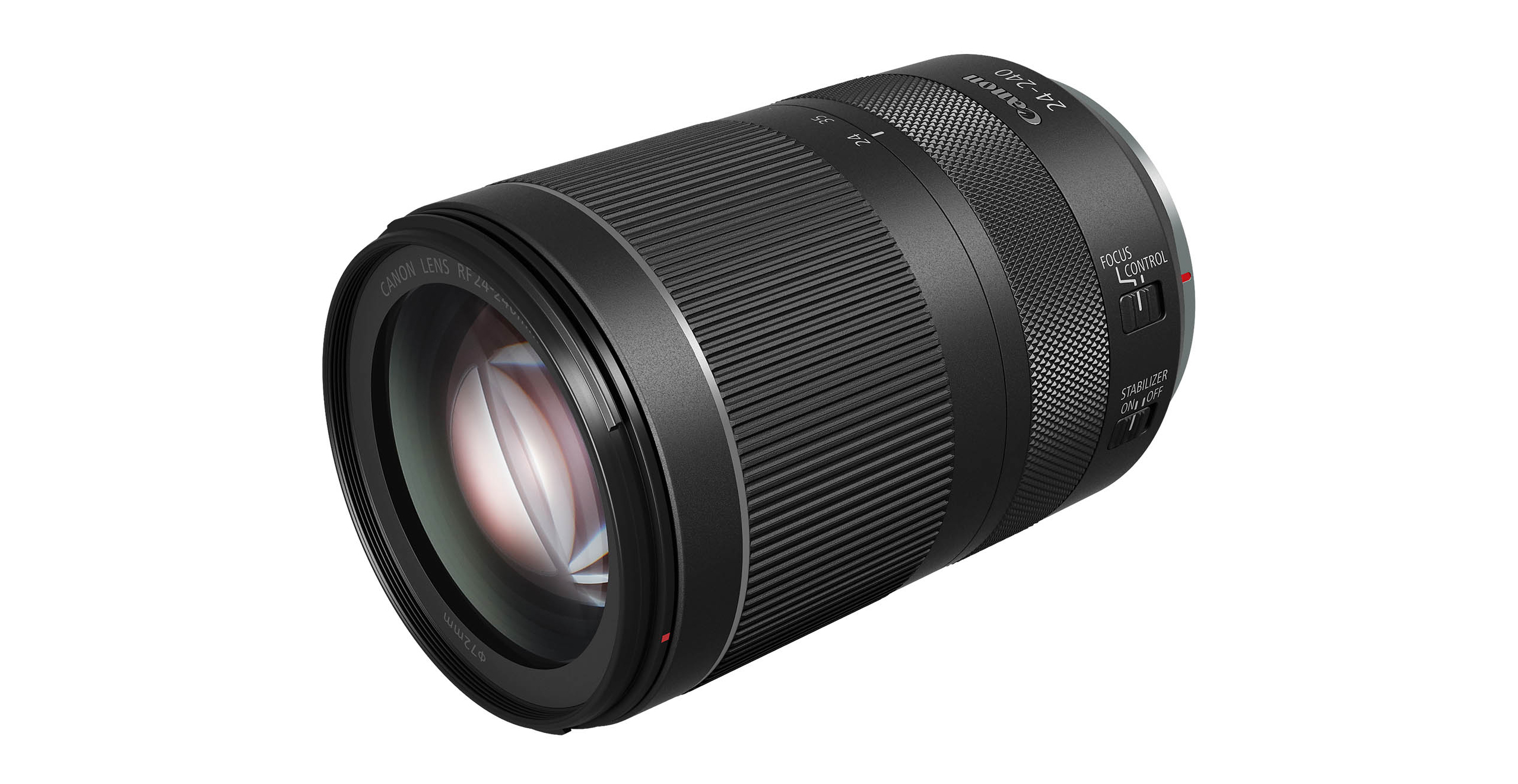 Canon RF 24–240mm F4–6.3 IS USM Lens - 3/4 view