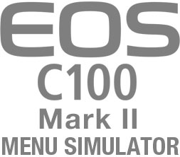 EOS C100 Menu Simulator