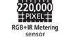 220,000 pixel RGB + IR Metering sensor