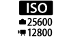ISO Photo 25,600 Video 12,800