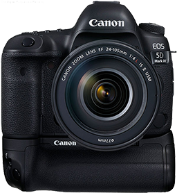 Canon EOS 5D Mark IV w/ vertical grip