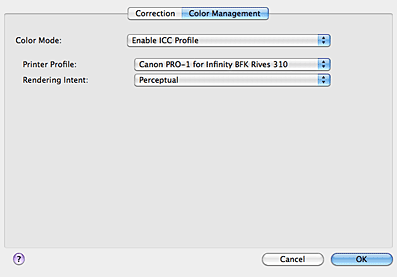 figure: Color Adjustment dialog box for Macintosh